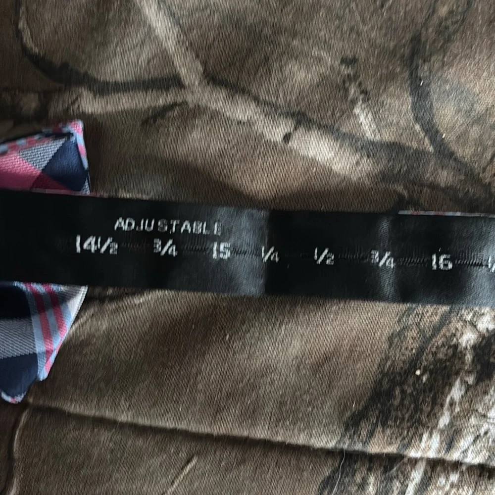 Wembley Pink and Black Checkered Bow Tie